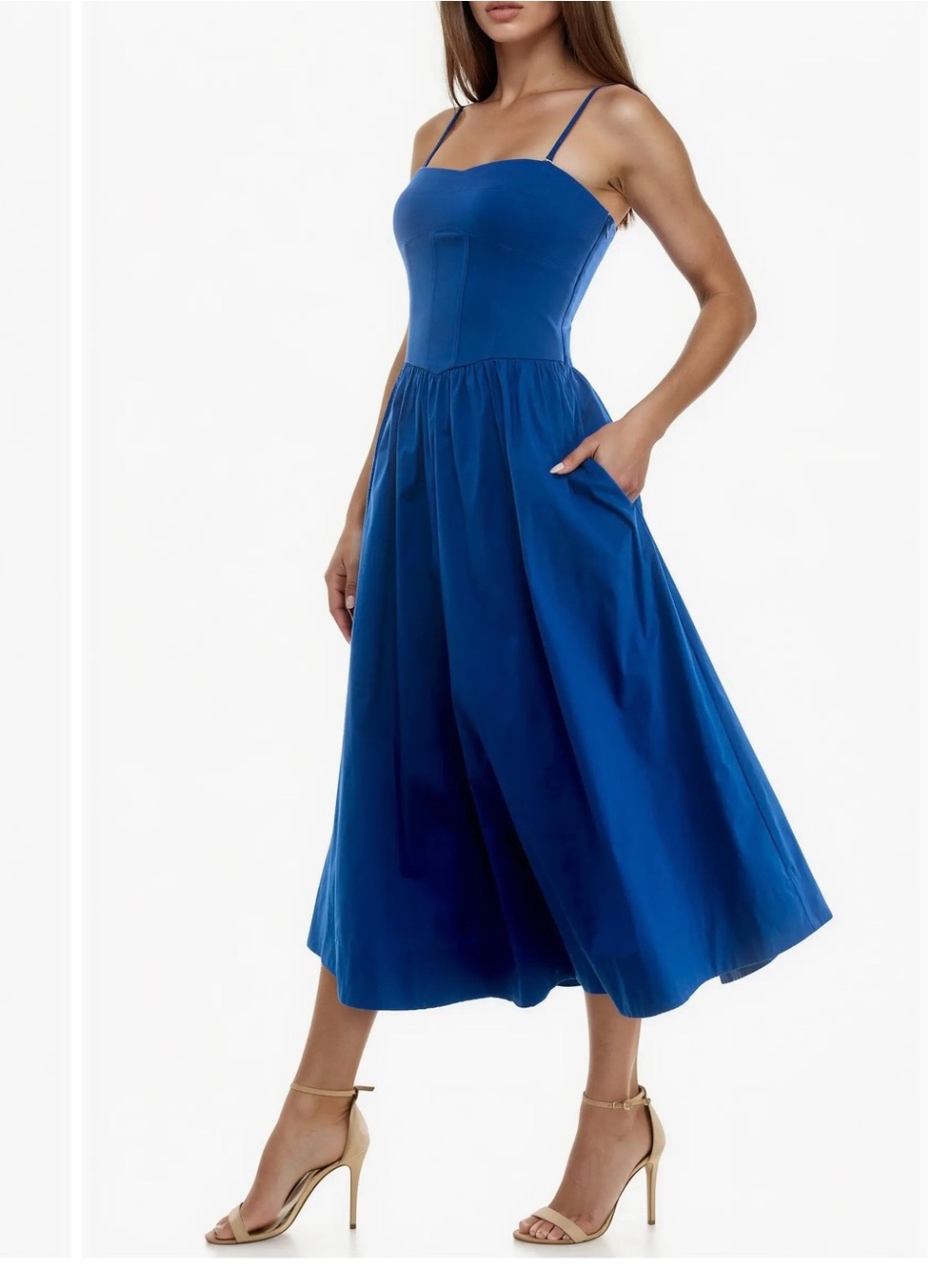 Corset Detail Sleeveless Midi Dress
Socialite